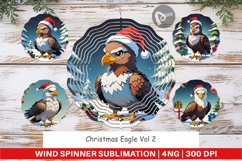 Wind Spinner Cartoon Christmas Eagle Product Image 1