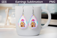 Christmas Teardrop Earrings | Iridescent Earrings Product Image 1