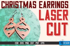 Christmas Earrings Laser Cut SVG | Accessories Laser Cut SVG Product Image 1