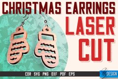 Christmas Earrings Laser Cut SVG | Accessories Laser Cut SVG Product Image 1