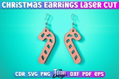 Christmas Earrings Laser Cut SVG | Accessories Laser Cut SVG Product Image 5