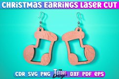 Christmas Earrings Laser Cut SVG | Accessories Laser Cut SVG Product Image 7