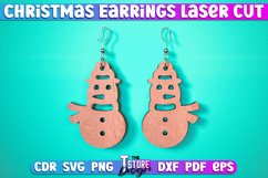 Christmas Earrings Laser Cut SVG | Accessories Laser Cut SVG Product Image 8