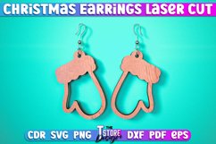 Christmas Earrings Laser Cut SVG | Accessories Laser Cut SVG Product Image 11