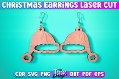 Christmas Earrings Laser Cut SVG | Accessories Laser Cut SVG Product Image 13
