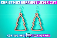 Christmas Earrings Laser Cut SVG | Accessories Laser Cut SVG Product Image 14