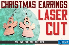 Christmas Earrings Laser Cut SVG | Accessories Laser Cut SVG Product Image 1