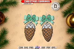Christmas Drop Earrings Laser Cut Bundle | Pendant Earrings Product Image 11