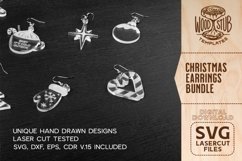 Christmas Earrings SVG, Christmas Earrings Bundle, Christmas Product Image 3