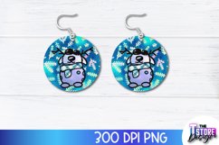 Christmas Earrings Sublimation Bundle| Christmas PNG Design Product Image 3