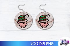 Christmas Earrings Sublimation Design|Accessories PND Design Product Image 1