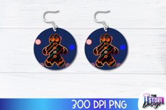 Christmas Earrings Sublimation Design|Accessories PND Design Product Image 1