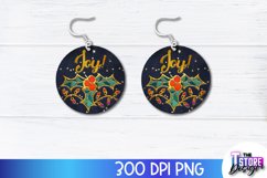 Christmas Earrings Sublimation Bundle| Christmas PNG Design Product Image 8