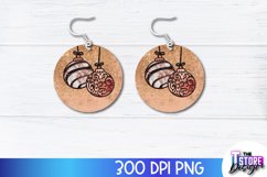 Christmas Earrings Sublimation Design|Accessories PND Design Product Image 1
