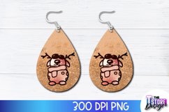 Christmas Earrings Sublimation Design|Accessories PND Design Product Image 1