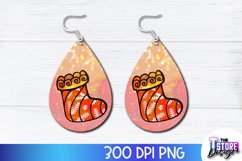 Christmas Earrings Sublimation Bundle| Christmas PNG Design Product Image 15