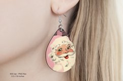 Christmas Earrings Sublimation  Vintage Santa Sublimation 
