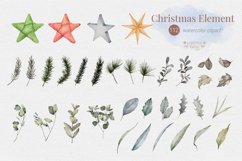 Big Set Christmas Watercolor Clipart,PNG Product Image 7