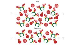 christmas element 40oz quencher tumbler sublimation full wrap high resolution transparant background