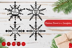 Christmas Character in a Snowflakes Laser cut Product Image 1