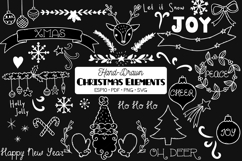 Christmas Elements White | Decorative Holiday Ornaments Product Image 1