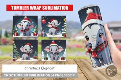 Tumbler Wrap Cartoon Christmas Elephant Product Image 1