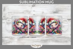 Christmas Elephant v3 Entangled in Lights Mug Wrap Sublimati Product Image 1