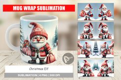 Mug Wrap Design Christmas Elf Product Image 1