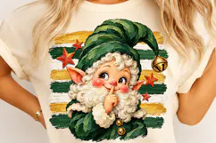 Christmas Elf Brushstroke Clipart PNG Product Image 4
