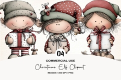 Christmas Elf Clipart Sublimation Product Image 1