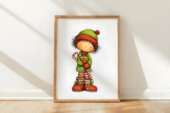 Christmas Elf Clipart Sublimation Product Image 3