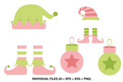 cute christmas clipart kids holiday elements