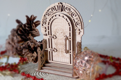 Christmas Elf Door - Laser File, SVG plan for Cutting Product Image 4