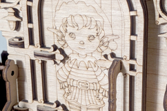 Christmas Elf Door - Laser File, SVG plan for Cutting Product Image 7