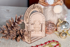 Christmas Elf Door - Laser File, SVG plan for Cutting Product Image 6