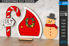 Elf Door Laser Cut |Miniature Christmas Door SVG| Elf House Product Image 1