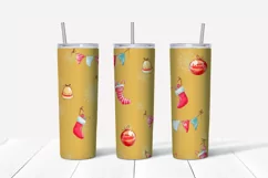 Christmas elf girl Skinny tumbler wrap design