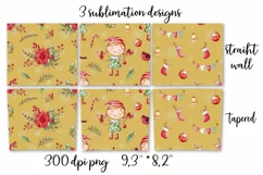 Christmas elf girl Skinny tumbler wrap design