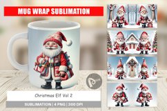 Mug Wrap Design Christmas Elf Product Image 1