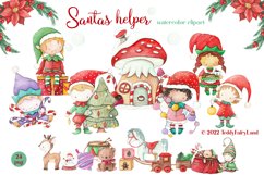 Santa Claus helpers. Elf Clipart. Christmas png. Product Image 1