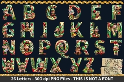 Alphabet Bundle - 10 Sets / Doodle Alphabet / Christmas Product Image 7