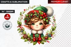 Christmas clipart, Elves clipart, winter clipart, elf PNG Product Image 1