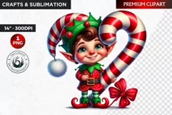 Christmas clipart, Elves clipart, winter clipart, elf PNG Product Image 1