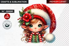 Christmas clipart, Elves clipart, winter clipart, elf PNG Product Image 1