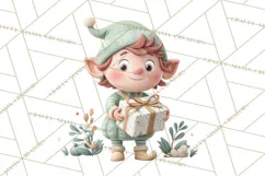 Christmas Elves Clipart PNG, Classic Santa’s Workshop Product Image 3