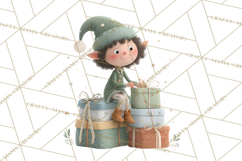 Christmas Elves Clipart PNG, Classic Santa’s Workshop Product Image 4