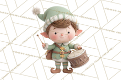 Christmas Elves Clipart PNG, Classic Santa’s Workshop Product Image 2