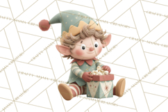 Christmas Elves Clipart PNG, Classic Santa’s Workshop Product Image 3