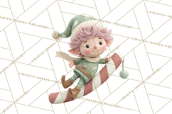Christmas Elves Clipart PNG, Classic Santa’s Workshop Product Image 5