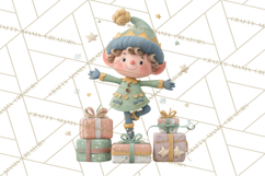 Christmas Elves Clipart PNG, Classic Santa’s Workshop Product Image 4